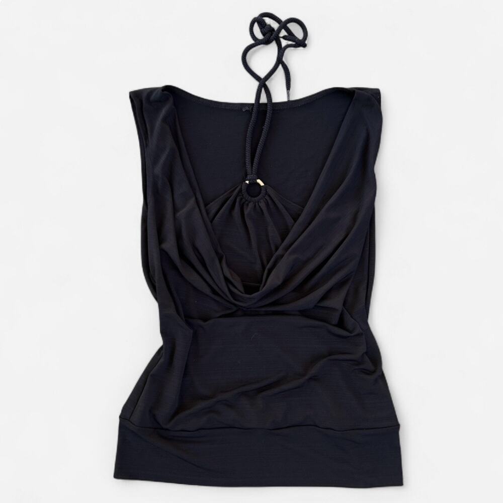 A.Byer Vintage Y2K Slinky Stretch Clubbing Halter Top